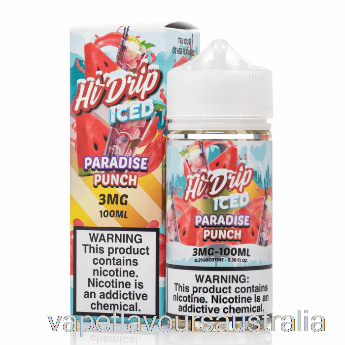 Vape Australia ICED Paradise Punch - Hi-Drip E-Liquids - 100mL 3mg